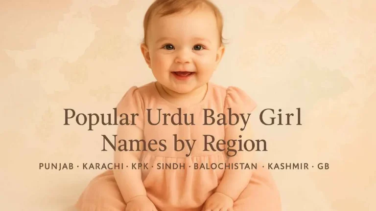 Popular Urdu Baby Girl Names by Region