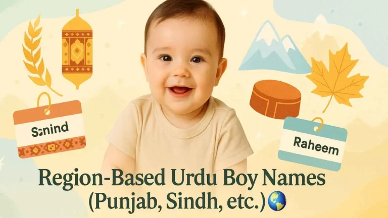 Region Based Urdu Boy Names