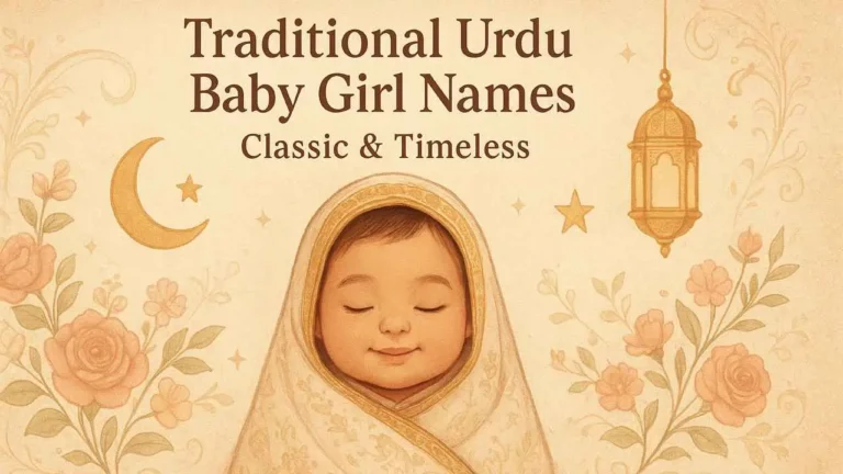 Traditional Urdu Baby Girl Names
