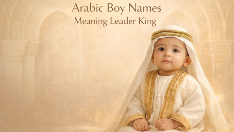 Arabic Boy Names Meaning Leader King