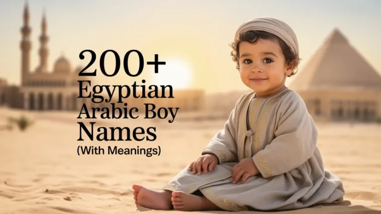 Egyptian Arabic Boy Names