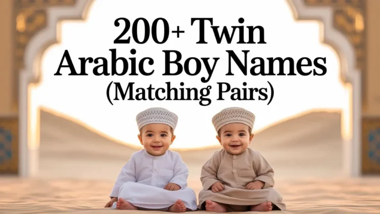 Twin Arabic Boy Names